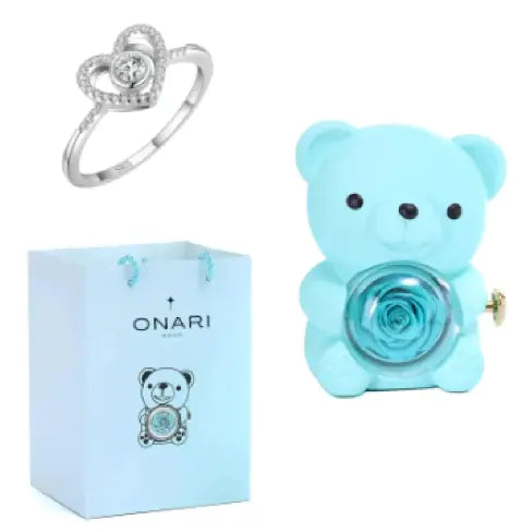 Everlasting Rose & Teddy Bear Gift Set