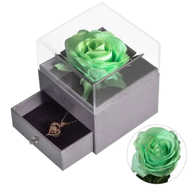 Forever Rose Love Necklace Set