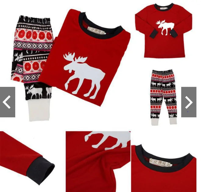 Reindeer Design Matching Christmas Pajamas