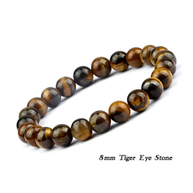 Tiger Eye Protection Beaded Bracelet – Strength, Balance & Style