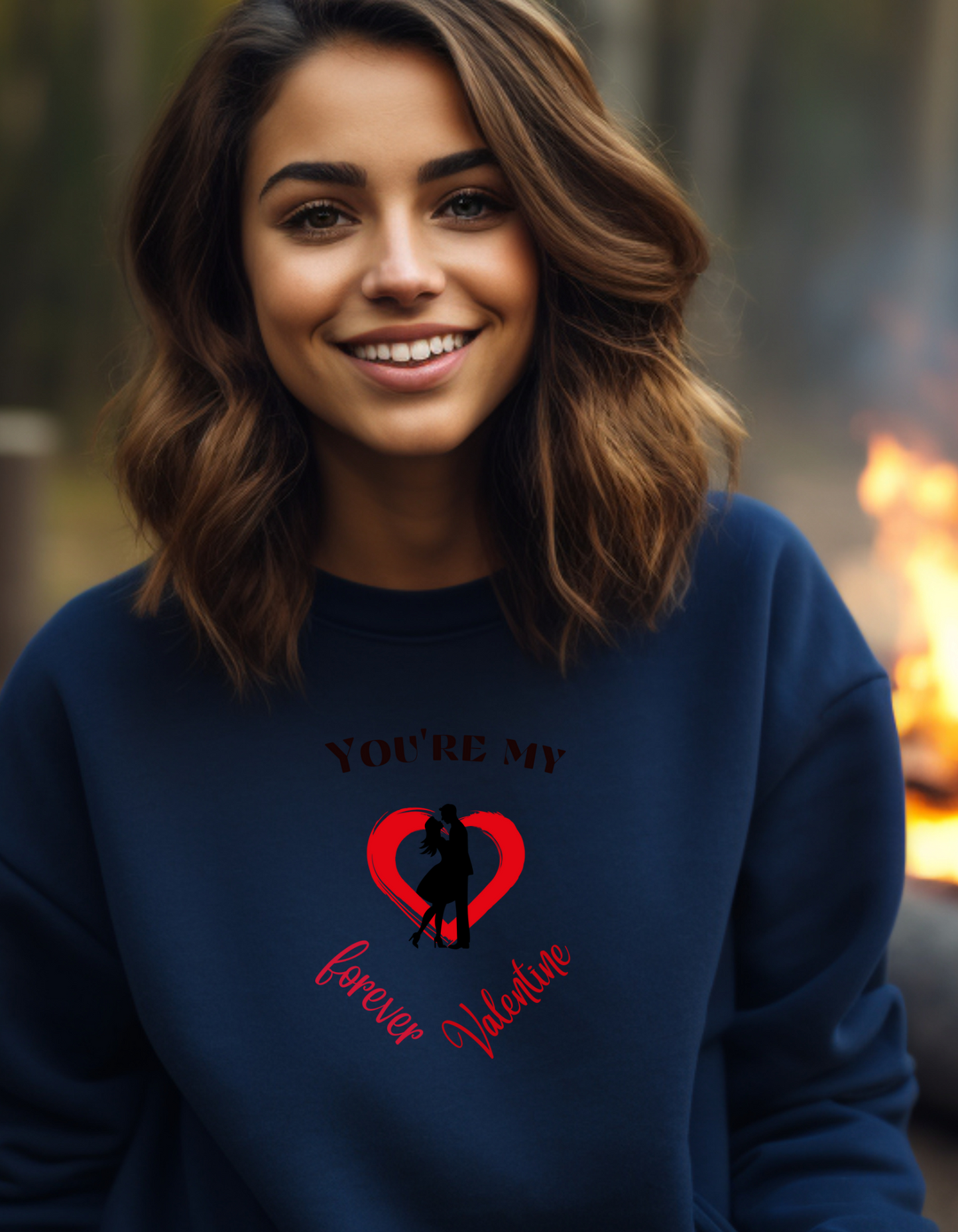 Express your love with "you're my forever Valentine' sweatshirt