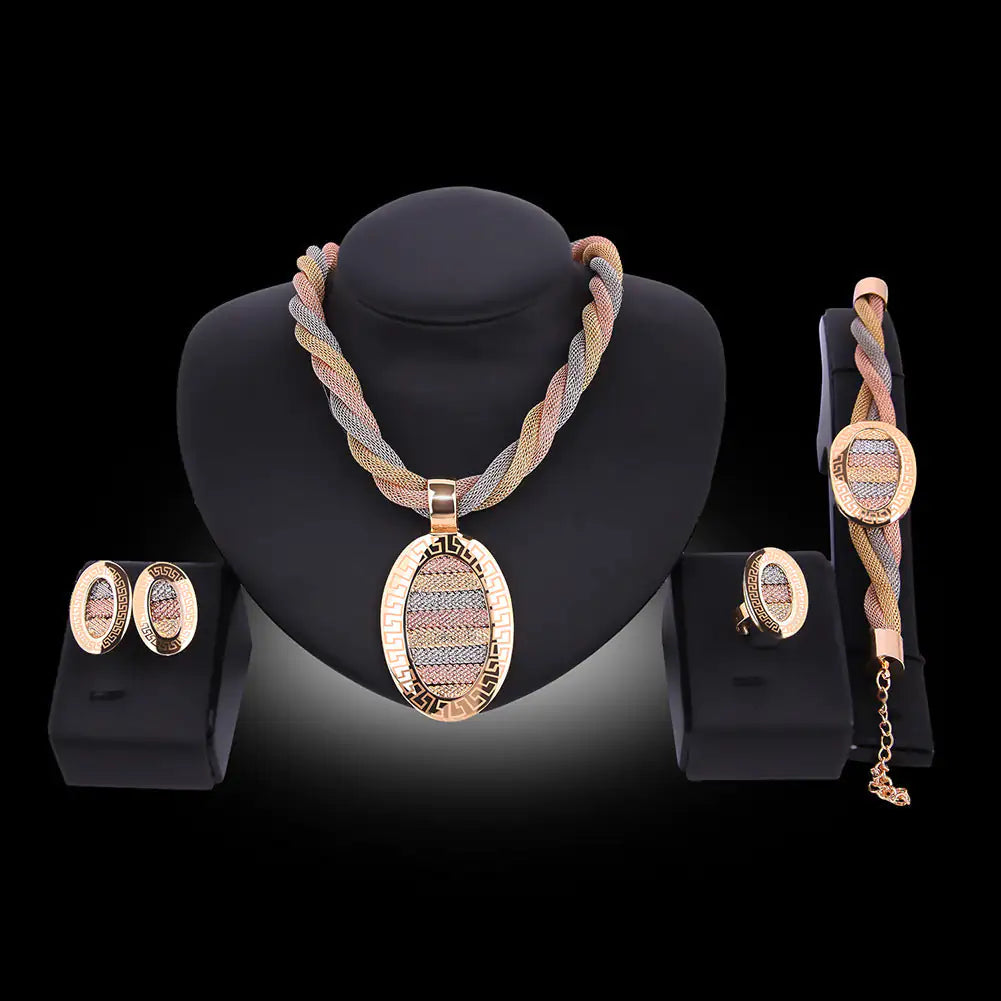 Gold Indian Bridal Jewelry Sets - Mix Style Gold Indian Bridal Jewelry Sets