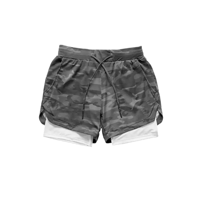 CamoRunner Dual-Layer Shorts