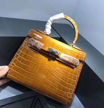 The Los Angeles Genuine Cow Leather Crocodile Bag