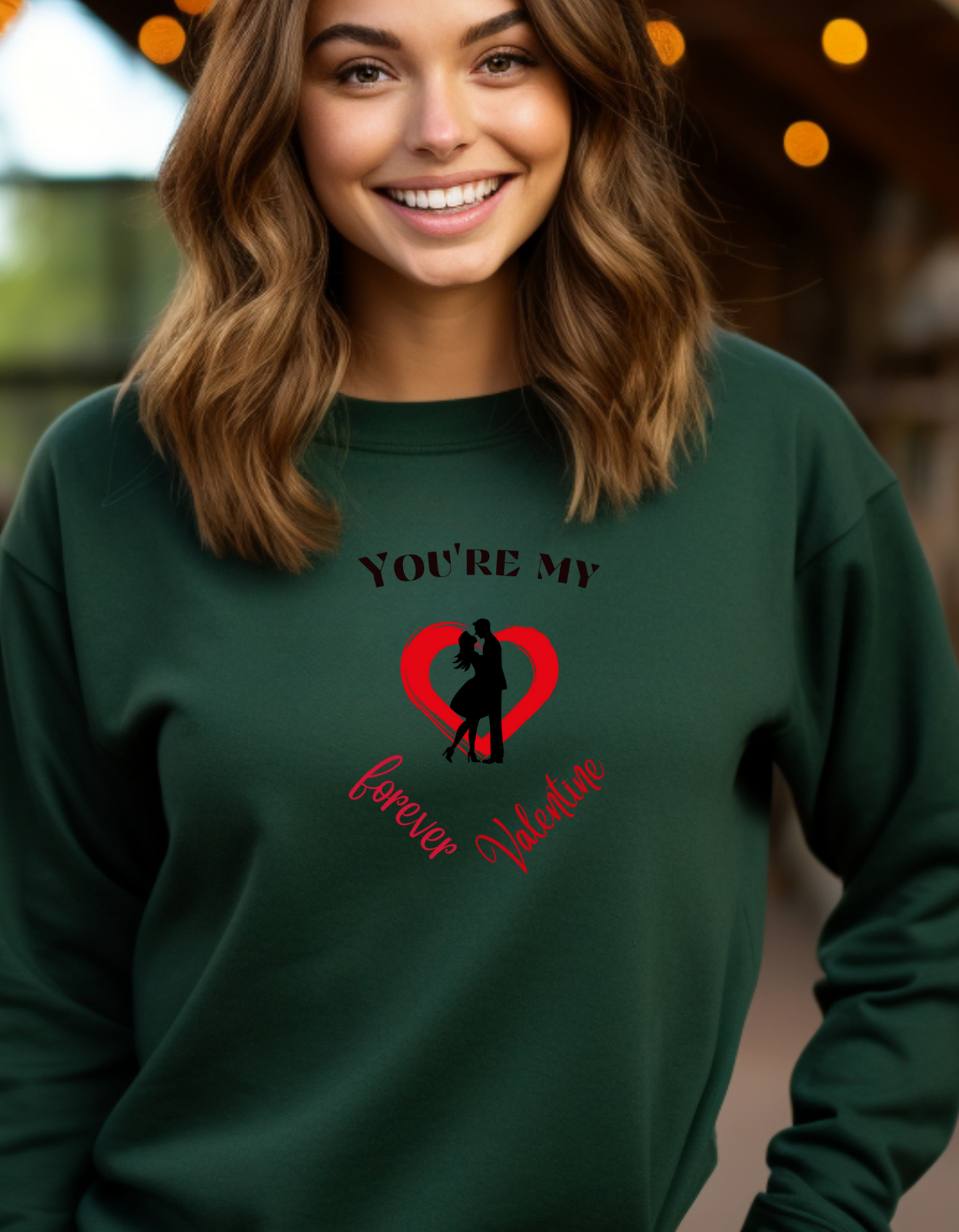 Express your love with "you're my forever Valentine' sweatshirt