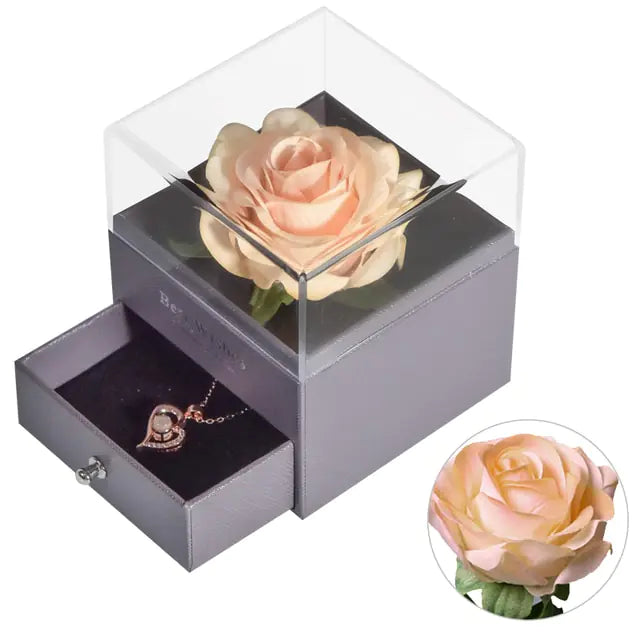 Forever Rose Love Necklace Set