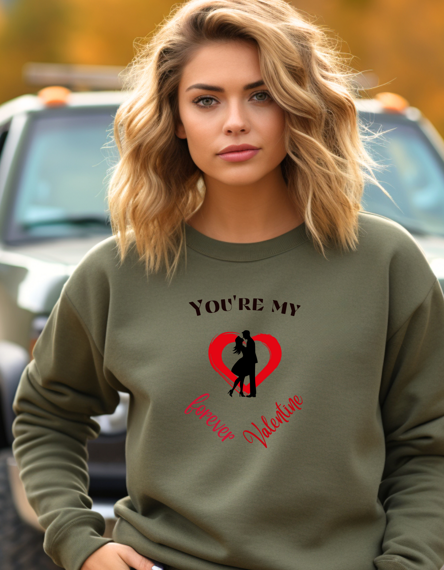 Express your love with "you're my forever Valentine' sweatshirt