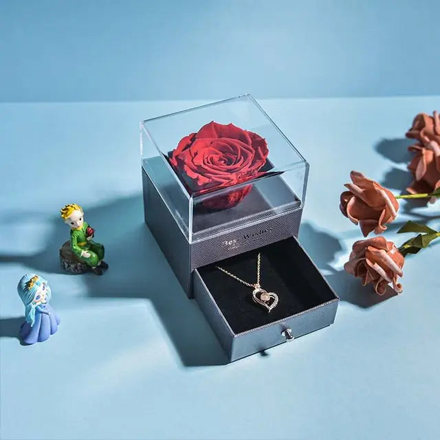 Forever Rose Love Necklace Set