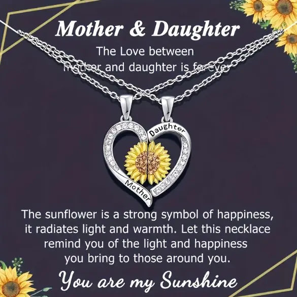 Radiant Sunflower Charm Necklace