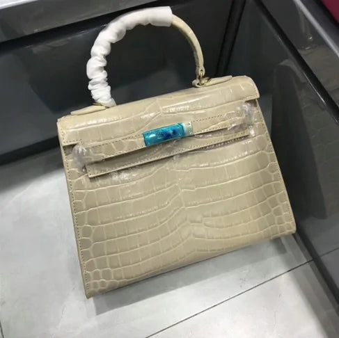 The Los Angeles Genuine Cow Leather Crocodile Bag