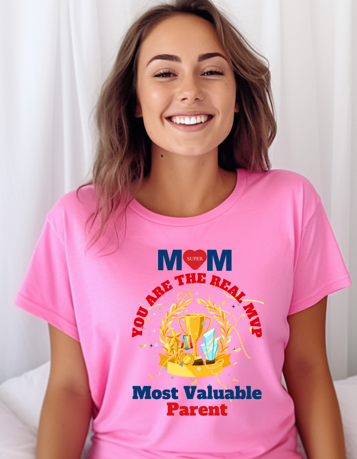 Looking for a standout Mother's Day gift? Our Super Mom MVP T-shirt is a heartfelt tribute to the real MVPs in our lives.
