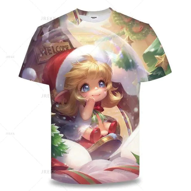 "King of Glory Unisex 3D Print Anime T-Shirt, Summer"