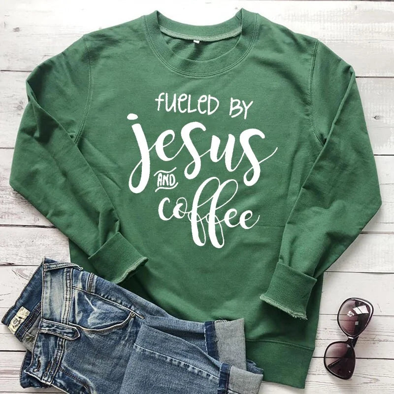 Fueled by Jesus and Coffee Sweatshirt