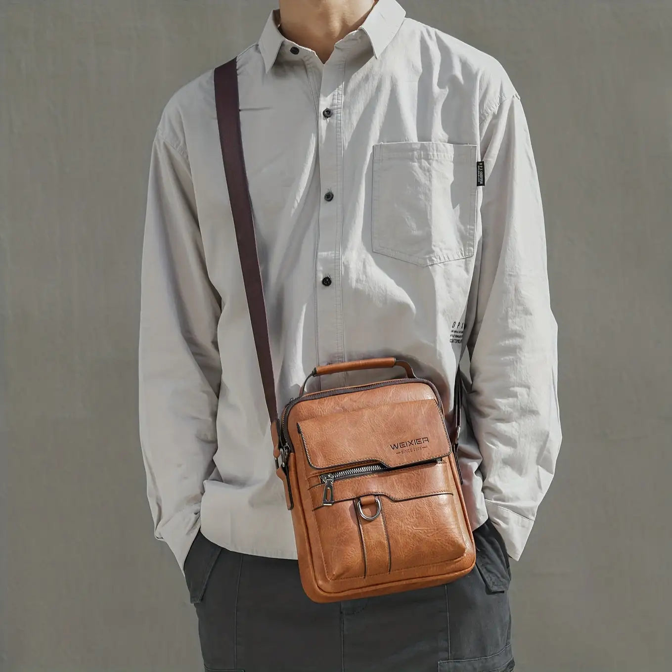 Professional and Stylish Compact Men's Messenger Bag