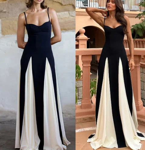 Euro-American Fashion Suspender Dress