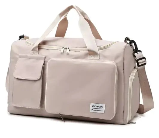Stylish Versatile Lightweight Carry On Duffel Tote Bag with Dry Wet Separation Pocket, Travel Weekender Bag for Women and Men with Shoe Compartment