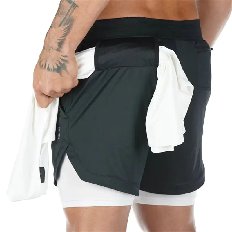 CamoRunner Dual-Layer Shorts