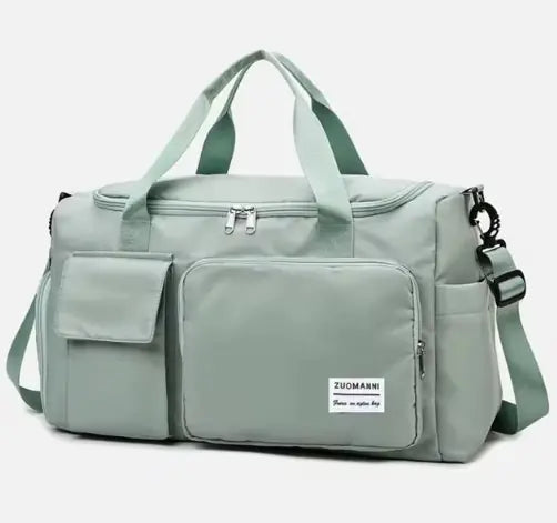 Stylish Versatile Lightweight Carry On Duffel Tote Bag with Dry Wet Separation Pocket, Travel Weekender Bag for Women and Men with Shoe Compartment