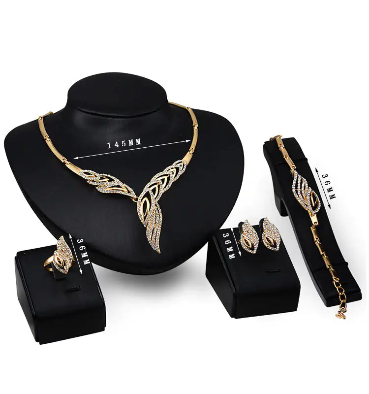 Gold Indian Bridal Jewelry Sets - Mix Style Gold Indian Bridal Jewelry Sets