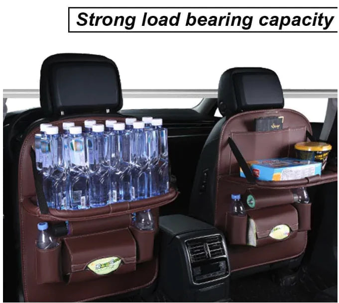 Essential Car Seat Storage with Pull-Out Table