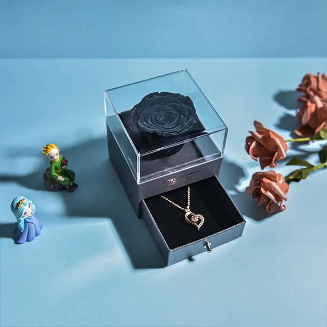 Forever Rose Love Necklace Set