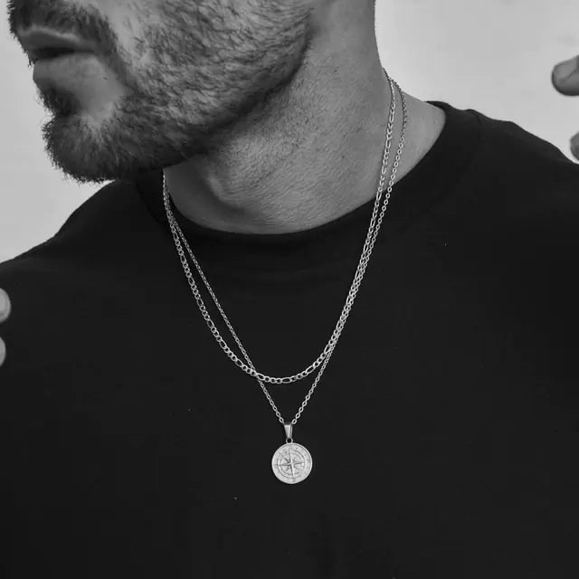Unique Combination Layered Necklaces for Men