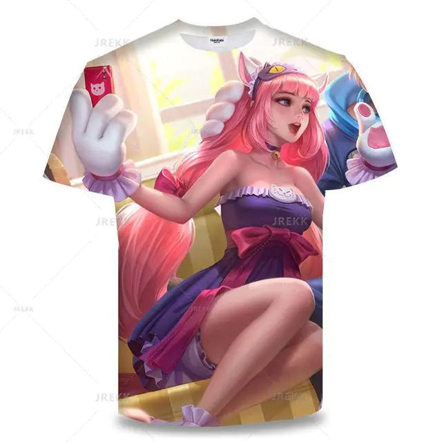 "King of Glory Unisex 3D Print Anime T-Shirt, Summer"