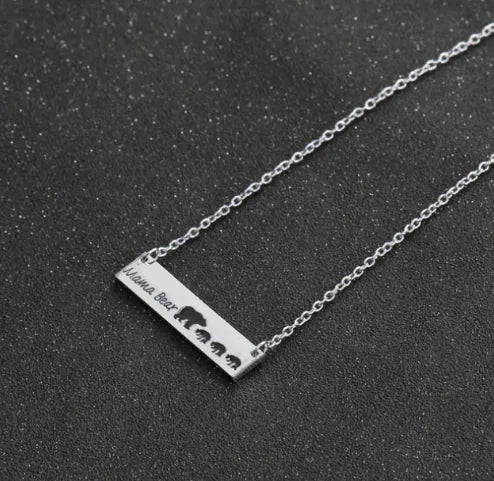 Mommy Bear Silver Keepsake