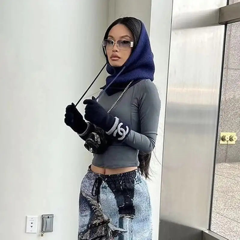 Stylish Cold-Weather Scarf Hood