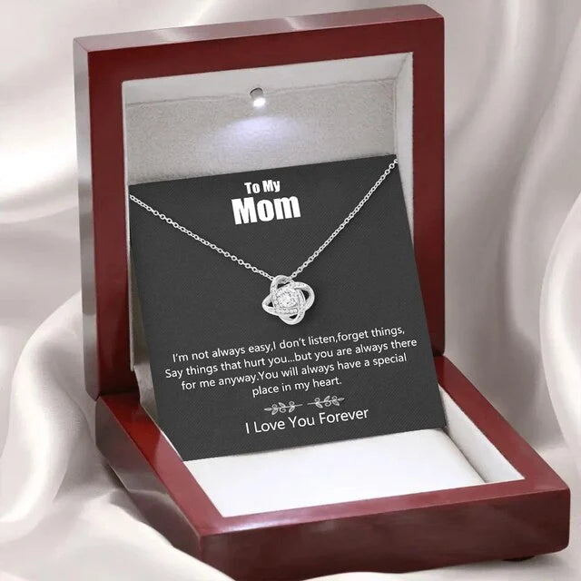 Crystal Flower Chain Necklace - Mother's Day Gift