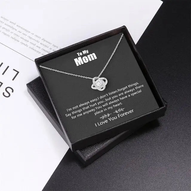 Crystal Flower Chain Necklace - Mother's Day Gift