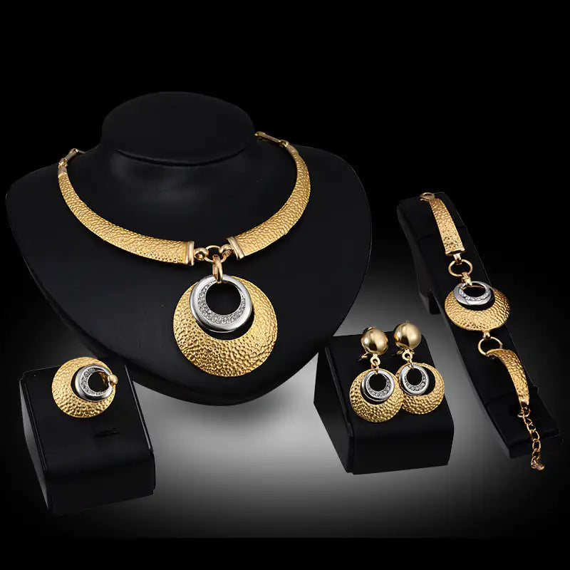 Gold Indian Bridal Jewelry Sets - Mix Style Gold Indian Bridal Jewelry Sets