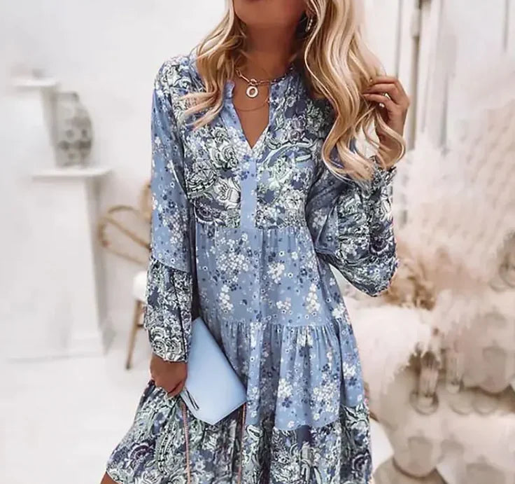 Flirty Flare Printed Dress