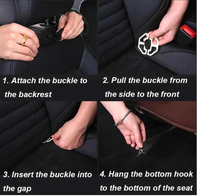 Essential Car Seat Storage with Pull-Out Table