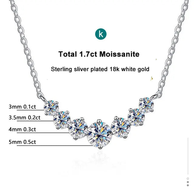 Elegant K. Nob Spin Moissanite Necklace