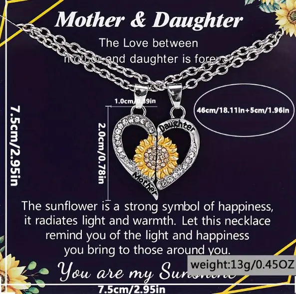 Radiant Sunflower Charm Necklace