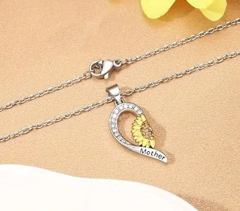 Radiant Sunflower Charm Necklace