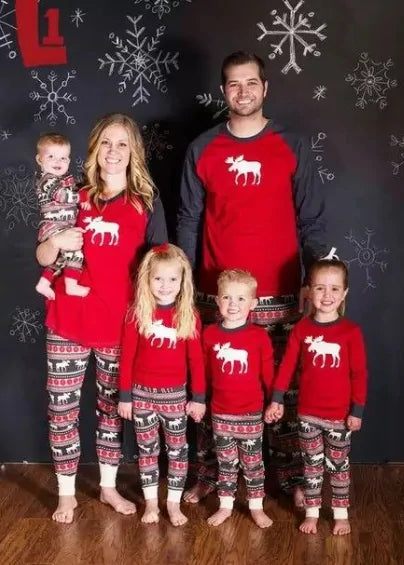 Reindeer Design Matching Christmas Pajamas