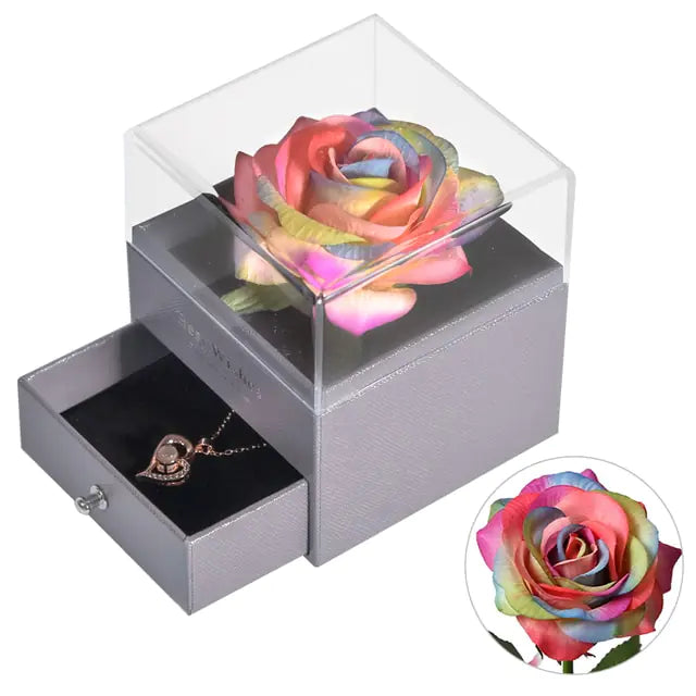 Forever Rose Love Necklace Set