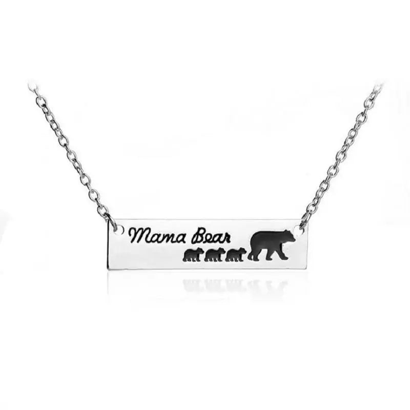 Mommy Bear Silver Keepsake