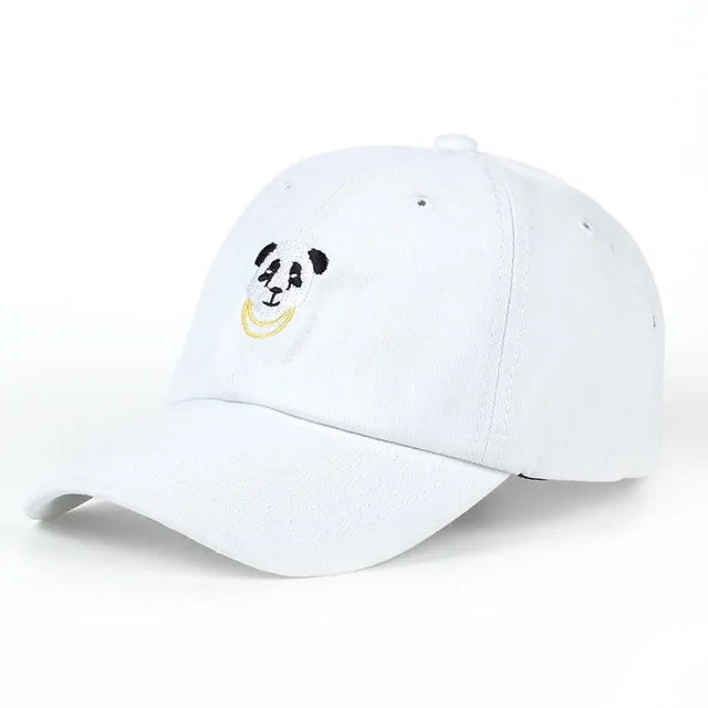 Gold Chain Panda Baseball Hat