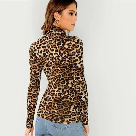 Sassy Leopard Print Tops
