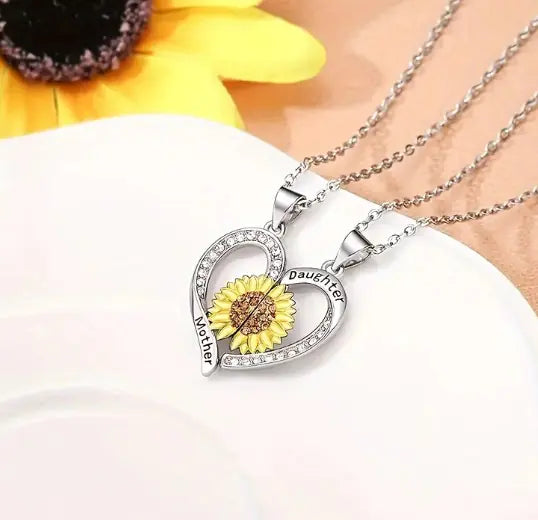 Radiant Sunflower Charm Necklace