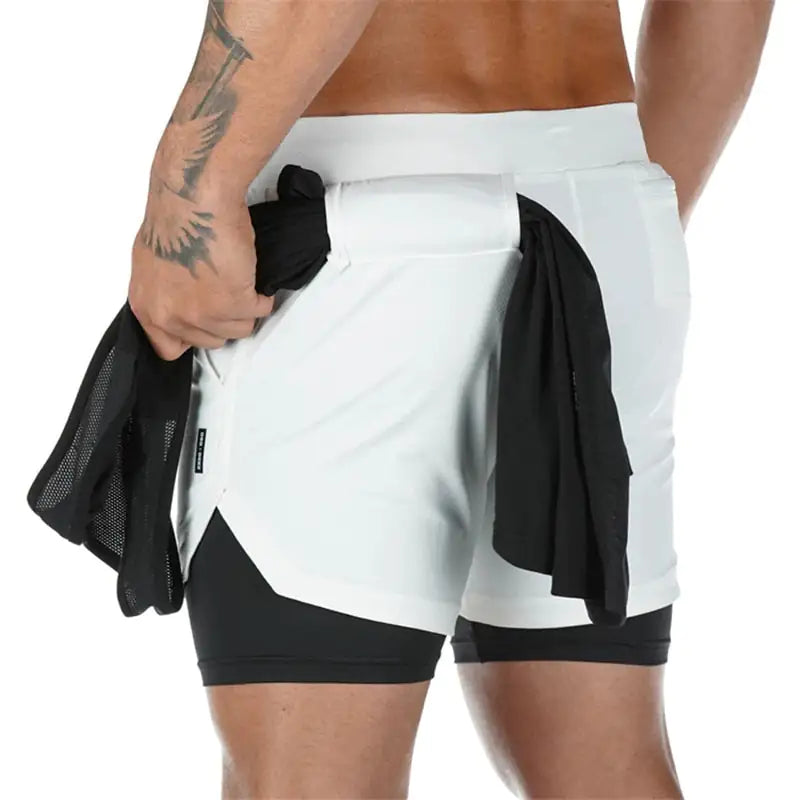 CamoRunner Dual-Layer Shorts