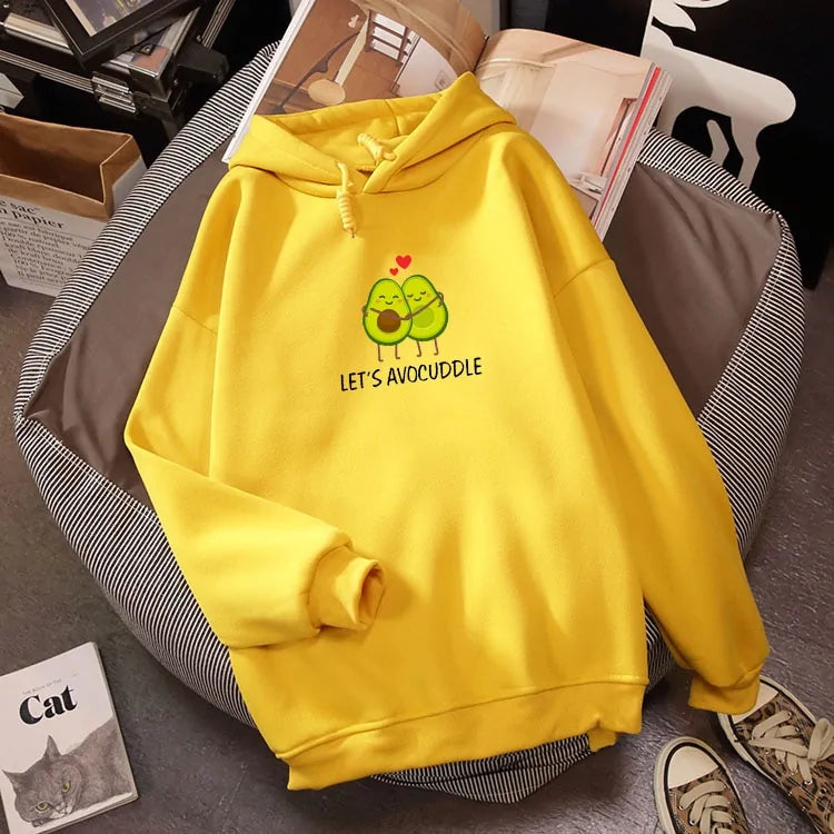 Avocado Fun Couple Hoodies