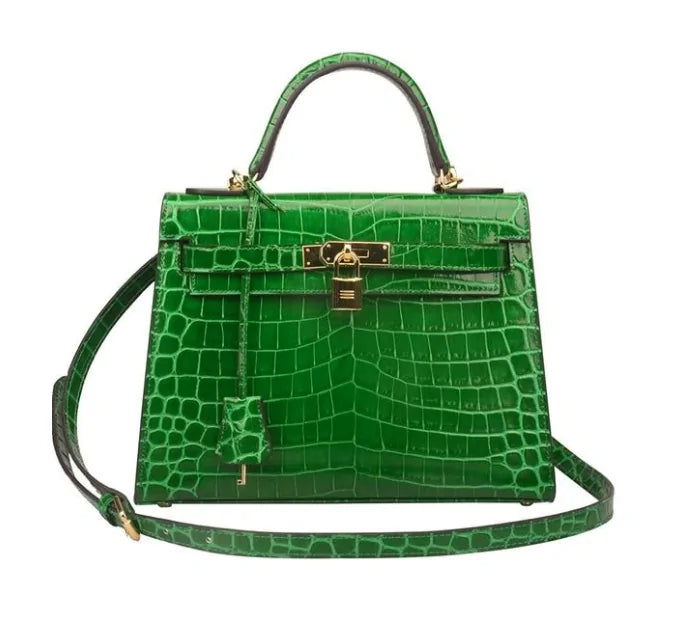 The Los Angeles Genuine Cow Leather Crocodile Bag