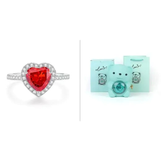 Everlasting Rose & Teddy Bear Gift Set