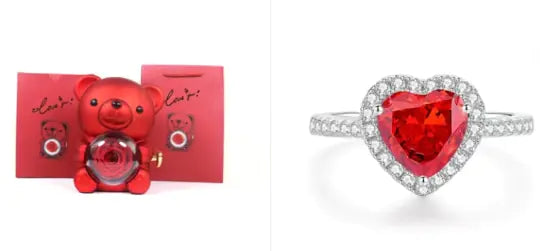 Everlasting Rose & Teddy Bear Gift Set