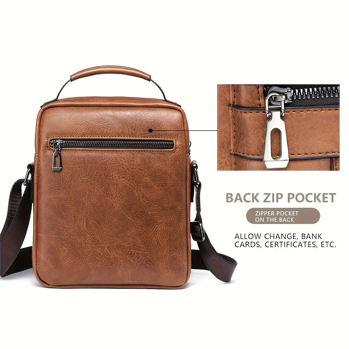 Professional and Stylish Compact Men's Messenger Bag