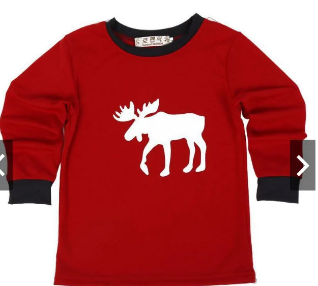 Reindeer Design Matching Christmas Pajamas